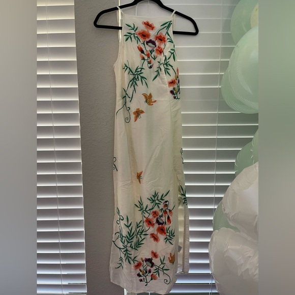 NWT UO Phoenix Embroidered MIDI Dress XS - Picture 2 of 15